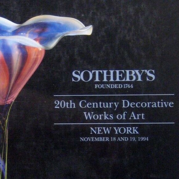 Sothebys Auction Catalog 1994 New York 20th Century Decorative Art 6628 Tiffany - Picture 2 of 8